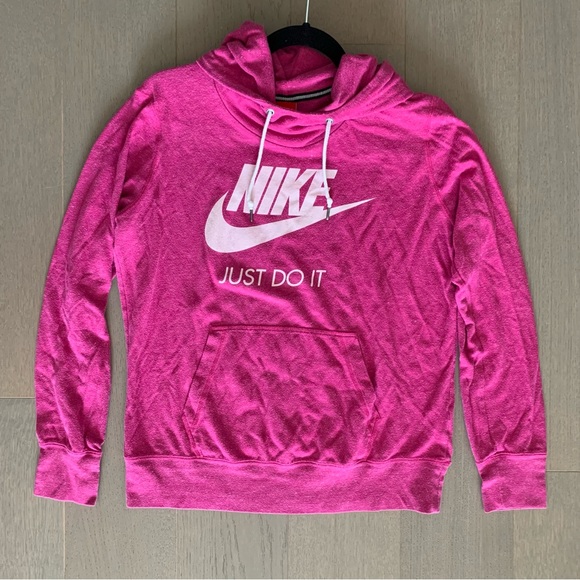 nike just do it pink hoodie